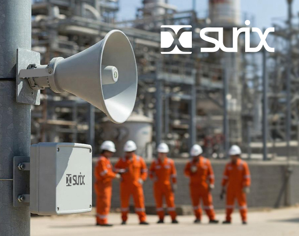 Solución industrial con sistema de broadcasting e intercomunicación